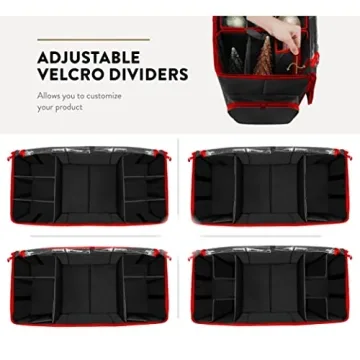 ZOBER Super Rigid Christmas Ornament Storage Box Black