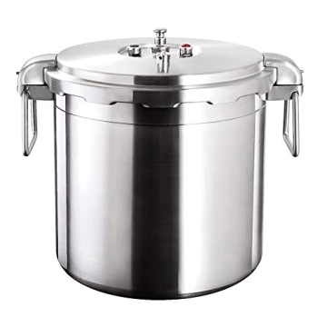 Buffalo 32 Quart Stainless Steel Pressure Cooker Extra Large Canning Pot with Lid for Commercial Use...