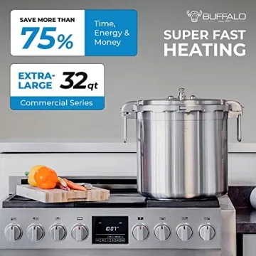 Buffalo 32 Quart Pressure Cooker Stainless Steel Canning Pot