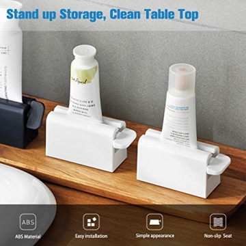 CORNERIA Toothpaste Tube Squeezer with Non-Slip Silicone Pad