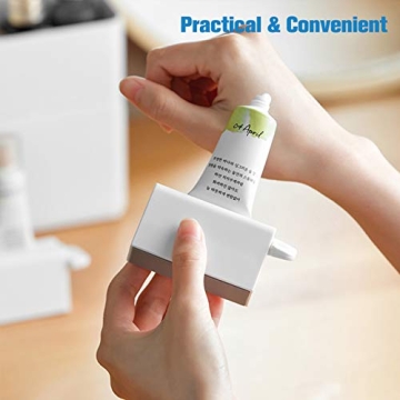 CORNERIA Toothpaste Tube Squeezer with Non-Slip Silicone Pad
