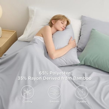 Bedsure Queen Size Cooling Bamboo Bed Sheets Offer Comfort