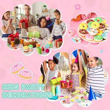 30 Pcs Donut Stress Balls Donut Party Favors Funny Squeeze Balls Stress Relief Sensory Doughnut Toys for Party Decoration Supplies, 6 Colors