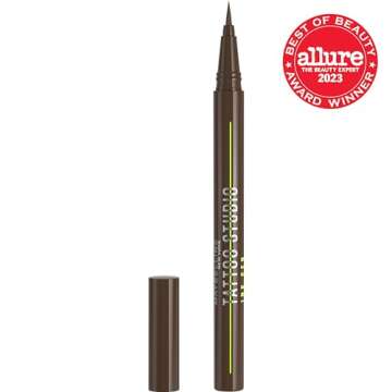 Maybelline Tattoo Studio Ink Pen Liquid Eyeliner, Up to 24 Hours of Wear, Waterproof & Smudge-Resist...