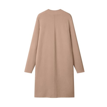 Stylish MEROKEETY Women's Open Front Coatigan Sweater with Pockets