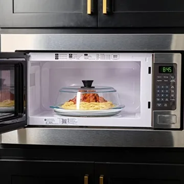 Premium Glass Microwave Splatter Cover - Safe & Durable