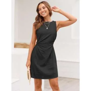 LILLUSORY Summer Dress 2024 Stylish Sleeveless Mini Dresses