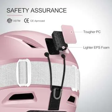 Odoland Snowboard Helmet, Ski Helmet with Ski Goggles for Adults, Durable PC Shell & EPS Foam, Safet...