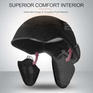 Odoland Snowboard Helmet, Ski Helmet with Ski Goggles for Adults, Durable PC Shell & EPS Foam, Safety Snow Helmets Goggles for Men Women Youth, Light Pink, S