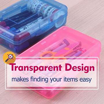 Mr. Pen Pencil Box Set - Colorful & Durable Storage