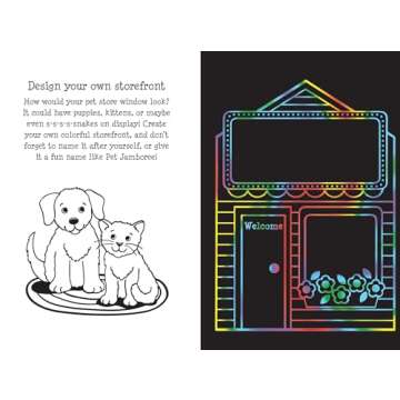 Scratch and Sketch Pet Shop | Fun Art Book for Kids