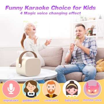 Mini Karaoke Machine Microphone - Fun & Portable Karaoke Set for Kids & Adults