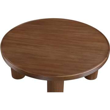 Mid-Century Modern Coffee Table with Rich Brown Finish