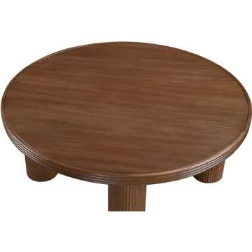 Mid-Century Modern Coffee Table with Rich Brown Finish