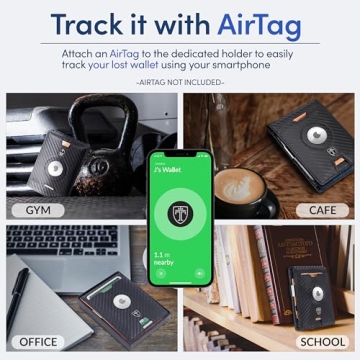TRAVANDO RFID Bifold Wallet with Money Clip and AirTag