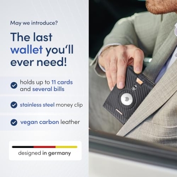 TRAVANDO RFID Bifold Wallet with Money Clip and AirTag