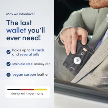 TRAVANDO RFID Bifold Wallet with Money Clip and AirTag