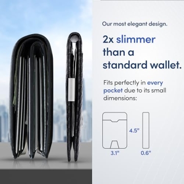 TRAVANDO RFID Bifold Wallet with Money Clip and AirTag