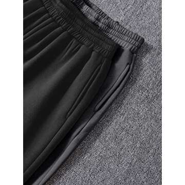 MakeMeChic Women's 4pack Thermal Lined Jogger Sweatpants Workout Running Lounge Pants