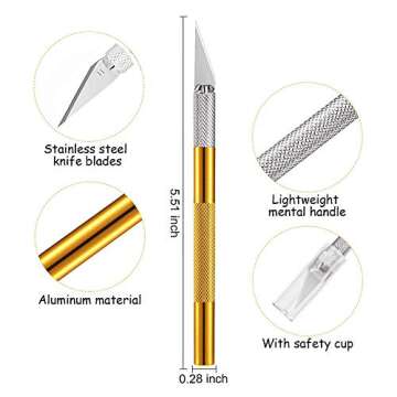 Craft Knife Set with 42 Blades for Precision Art Projects