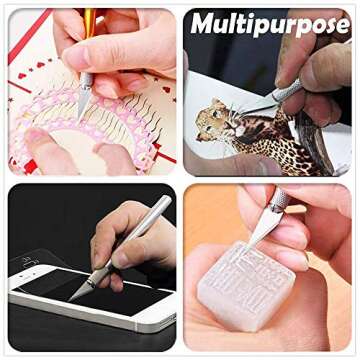 Craft Knife Set with 42 Blades for Precision Art Projects