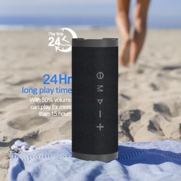 Vanzon V40 Portable Wireless Speaker with 24W Sound and 24H Playtime