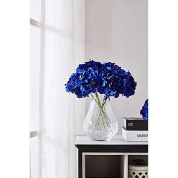 KISLOHUM Silk Hydrangea Flower Heads for Elegant Decor