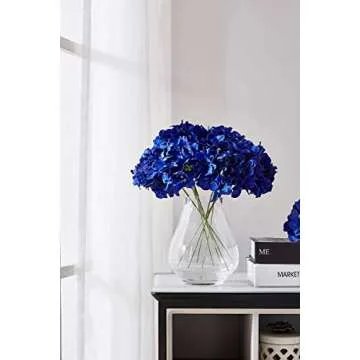 KISLOHUM Silk Hydrangea Flower Heads for Elegant Decor
