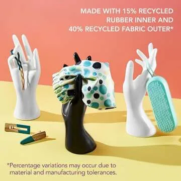 GOODY Planet Ouchless Satin Skinny Scrunchies 5ct Black,Cream,and Blush