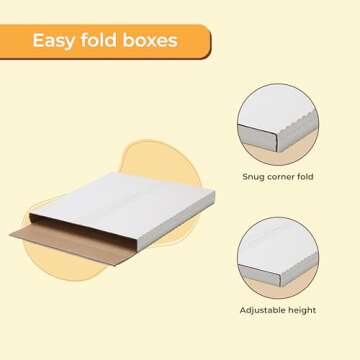 100 Strong LP Record Mailing Boxes | The Boxery 12.5" x 12.5"