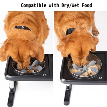 Keegud Slow Feeder Insert Enhances Dog Eating Experience