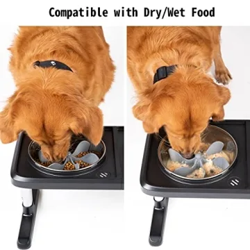 Keegud Slow Feeder Insert Enhances Dog Eating Experience