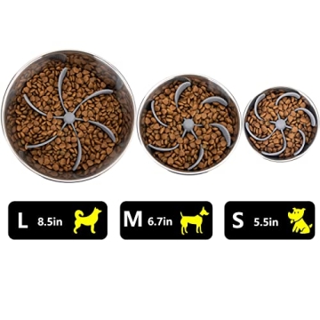 Keegud Slow Feeder Insert Enhances Dog Eating Experience