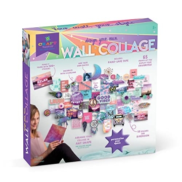 Craft-tastic Customizable Wall Collage – DIY Arts & Crafts Kit – Personalize Your Wall, Mirror, ...
