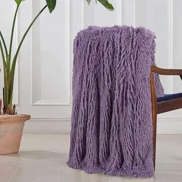 Tuddrom Extra Soft Faux Fur Throw Blanket - 50x60