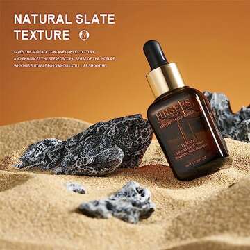 4PCS Original Design Product Photography Background Props Waterproof Hard Emulate Landscaping Rock Props for Photoshoot (Black)