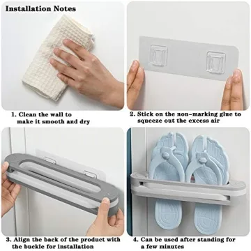 Tykoo Wall-Mounted Organizer - Versatile Shoe & Towel Storage