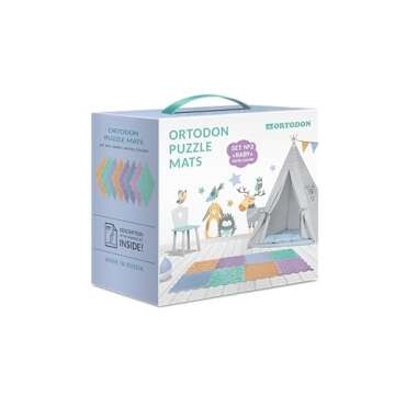 Sensory Mat Module Set of Massage Game Mats for Kids Orthopedic Massage Puzzle Floor Mats Sensory Toys for Autistic Children (Light-Colored)