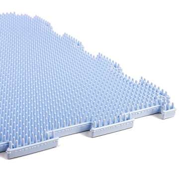 Sensory Mat Module Set of Massage Game Mats for Kids Orthopedic Massage Puzzle Floor Mats Sensory Toys for Autistic Children (Light-Colored)