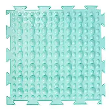 Sensory Mat Module Set of Massage Game Mats for Kids Orthopedic Massage Puzzle Floor Mats Sensory Toys for Autistic Children (Light-Colored)
