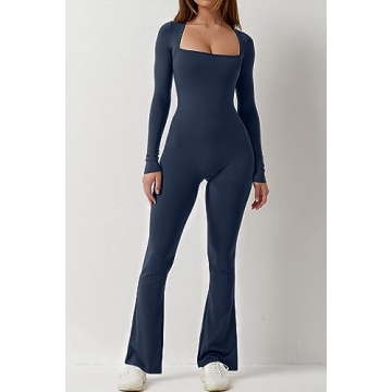 Chic QINSEN Flare Jumpsuit for Stylish Women Oct 2023
