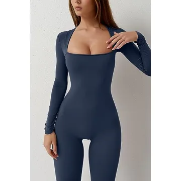 Chic QINSEN Flare Jumpsuit for Stylish Women Oct 2023