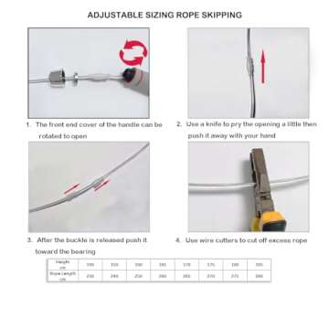 Jump Ropes for Fitness,Rope Skipping Kids,Jump Rope For Adults Lose Weighted,Best Cardio Workout & Endurance Training Gym