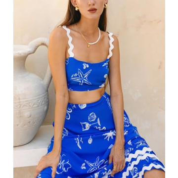 Sexy Two Piece Summer Skirt Set for Beach Vacations