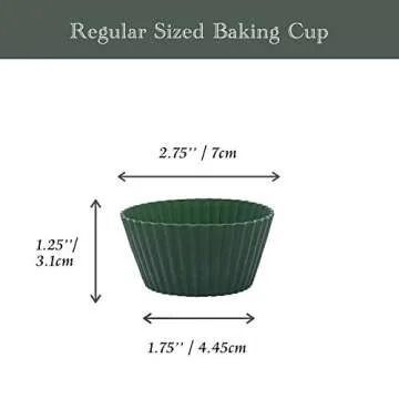 TeaRoo Silicone Baking Cups for Easy Mess-Free Baking
