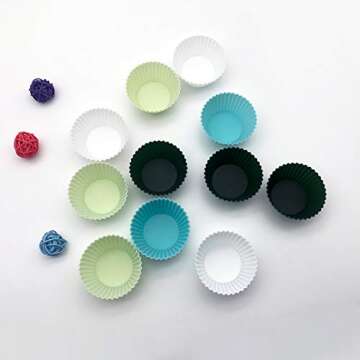 TeaRoo Silicone Baking Cups for Easy Mess-Free Baking