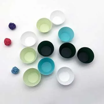 TeaRoo Silicone Baking Cups for Easy Mess-Free Baking