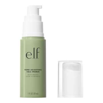 e.l.f. Tone Adjusting Face Primer, Makeup Primer For Neutralizing Uneven Skin Tones & Redness, Grips Makeup To Last, Vegan & Cruelty-free, Large