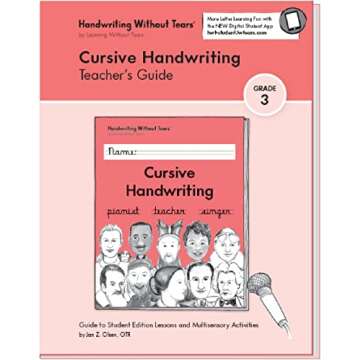 Learning Without Tears Cursive Handwriting Teacher's Guide for 3rd Grade
