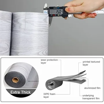 Oxdigi Vinyl Flooring Roll - Easy DIY for Any Room